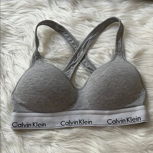 Calvin Klein Heather Gray Sports Bra